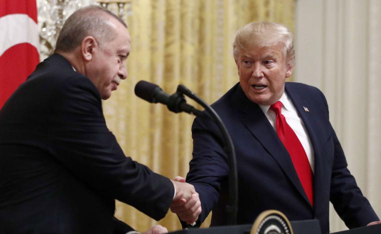 الرئيس التركي رجب طيب اردوغان والرئيس الأميركي دونالد ترامب